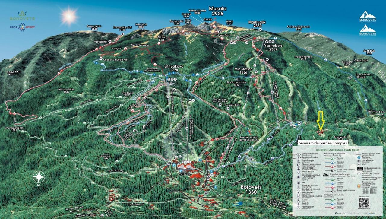 Borovets Ski&Spa Studio - Semiramida Garden A16 Dış mekan fotoğraf